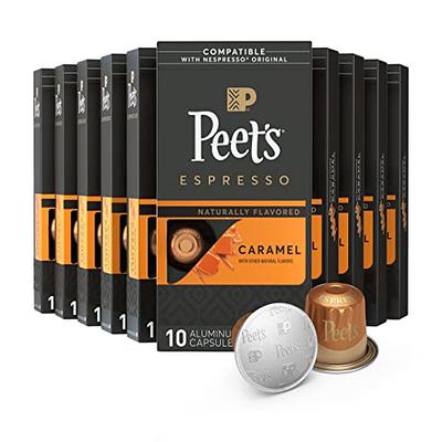 Peet's Coffee Espresso Capsules, Decaf Ristretto Intensity 9 (10 Count)  Compatible with Nespresso Original Machines