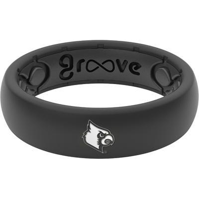 Men's Groove Life Black Louisville Cardinals Original Ring