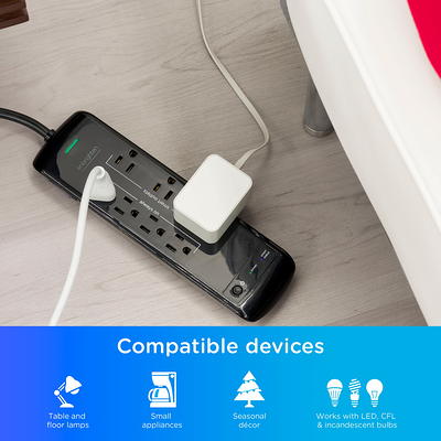 Enbrighten - Wi-Fi Smart Micro Indoor Plug-In - White