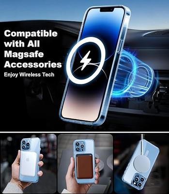 Strong Magnetic for iPhone 13 Pro Max Case [Compatible with  Magsafe][Military Grade Drop Protection] Protective Shockproof Translucent  Matte Slim