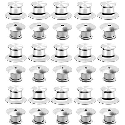 30 Pieces Metal Locking Pin Backs Locking Pin Keepers Locking