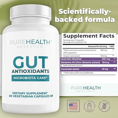 Antioxidant supplements for gut health