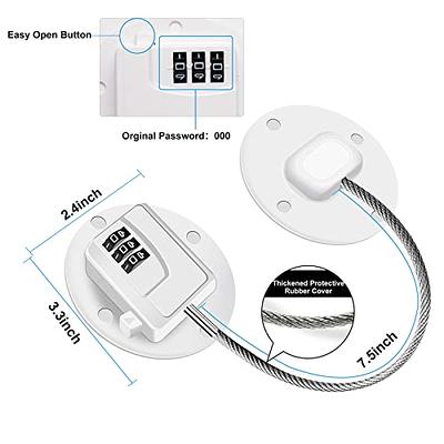 Refrigerator Lock Latch With 3 Digits Combination for Toddlers