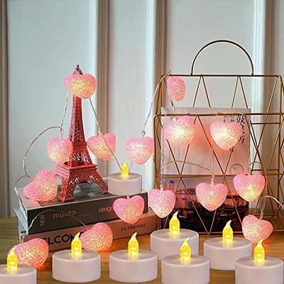 7.5 Wide by 6, 8 & 10 Inches Flameless Led Heart Candles