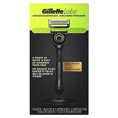 Gillette Labs Mens Razor with Exfoliating Bar, Shaving Kit for Men,  Includes 1 Handle, 2 Razor Blade Refills, 1 Premium Magnetic Stand, Black  and Gold, Razor for men - Yahoo Shopping