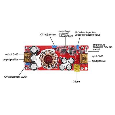 Boost Converter Module, DC-DC Voltage Step Up Converter 10-60V to 12-97V  1500W 30A Boost CC CV Power Supply Module - Yahoo Shopping