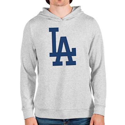 Los Angeles Dodgers Antigua Victory Pullover Sweatshirt - Heather Gray