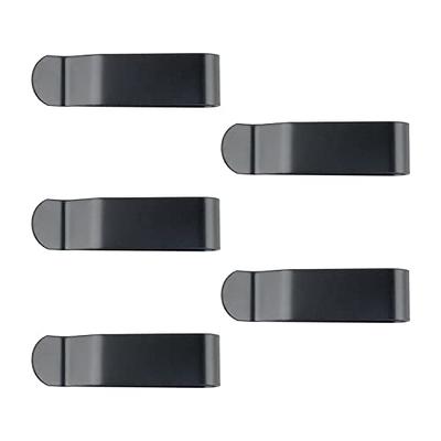 Edtape 5 PCS Black Metal 55x15mm Holster Sheath Belt Clip Snap Clip Clasp  Spring Buckle Hook for Wallets, Pouches, Tape Measure, 5PC-2.16in x 0.59in  - Yahoo Shopping