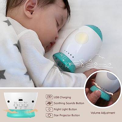 Baby Sleep Soother Toddler Sleep Aid Night Light Toy with White Noise Sound  Machine and Star Projector, Bear Lullaby Sleep Toy Gift for Newborn and Up