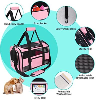 Bejibear Large Cat Carrier For 2 Cats, Oeko-Tex Certified Soft Side Pet  Carrier For Cat, Small Dog, Collapsible Travel Small Dog