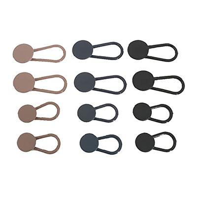 Comfy Clothiers Flexible Button Waist Extenders (6-Pack Black