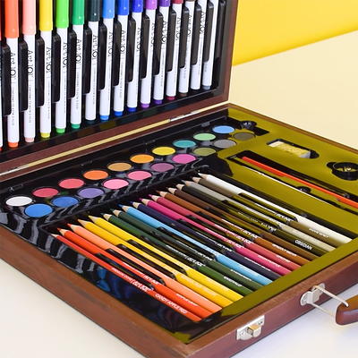 Art 101 Budding Artist Multifunctional Art Set in Wood Case with