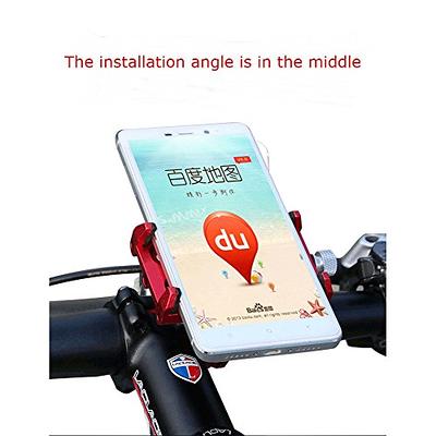 Bike Mount, Universal Cell Phone Bicycle Handlebar & Motorcycle Holder  Cradle with 360 Rotate for iPhone 6s 6 5s 5c 5,Samsung Galaxy S5 S4 S3,  Google Nexus 5 4 and GPS Device