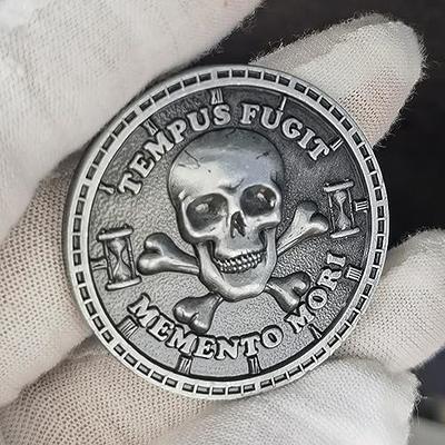 Carpe Diem Memento Mori Coin  Latin Daily Stoic Reminder Gift