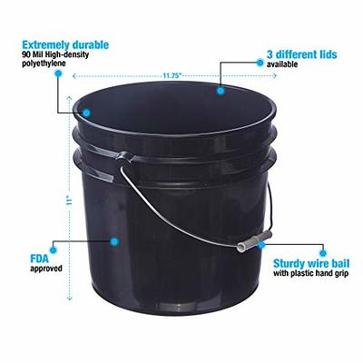 Hudson Exchange Premium 3.5 Gallon Bucket with Spouted Lid, HDPE