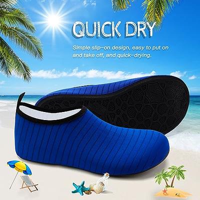 ANLUKE Water Shoes Barefoot Aqua Yoga Socks Quick-Dry Beach Swim Surf Shoes  for Women Men Blue 40/41 - Yahoo Shopping