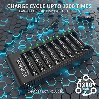 Piles rechargeables AAA Ni-MH, 1100mAh, 1200 Cycles, avec écran