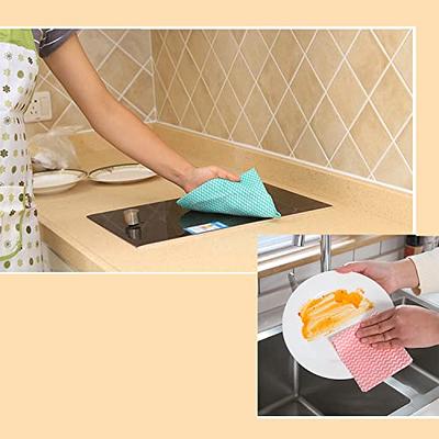 Peachicha Reusable Cleaning Cloth Dish Cloth, Dish Paper Towels,Multipurpose  J Cloth,Disposable Dish Cloths, Cleaning Rags,50 Count/Pack, Red - Yahoo  Shopping