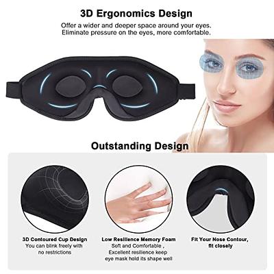 Sleep Mask, 2 Pack 100% Real Natural Pure Silk Eye Mask with Adjustable  Strap for Sleeping, BeeVines Eye Sleep Shade Cover, Blocks Light Reduces  Puffy