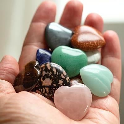 Heart shaped gemstones