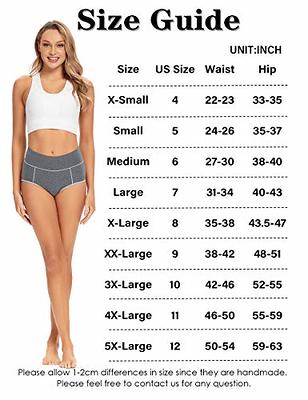  Womens Cotton Underwear High Waisted Full Coverage  Underpants Soft Breathable Postpartum Panties Stretch Briefs Black