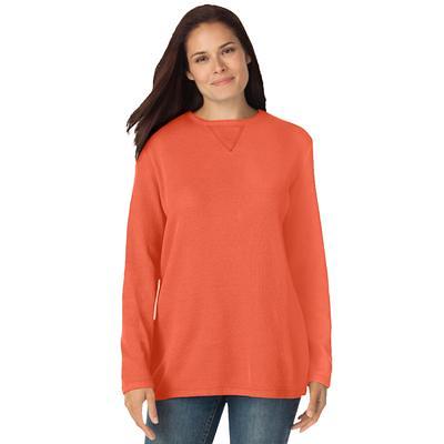 Plus Size Women's Thermal Sweatshirt by Woman Within in Classic Red (Size  M) - Yahoo Shopping