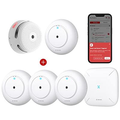 X-Sense Smart Smoke Detector Fire Alarm with Replaceable Battery, Wi-Fi  Smoke Detector, App Notifications with Optional 24/7 Professional  Monitoring