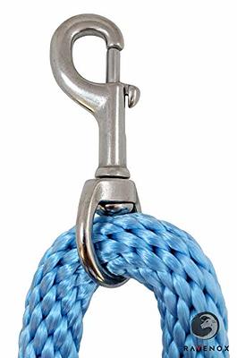 Ravenox Snap Hooks Heavy Duty, (Solid Brass)(3/8 x 4-Pack), 3/8-inch Swivel  Snaps, Keychain Clip with Eye Bolt, Swivel Hook, Bolt Snap for Scuba,  Flagpoles, Horse Leads, Leashes