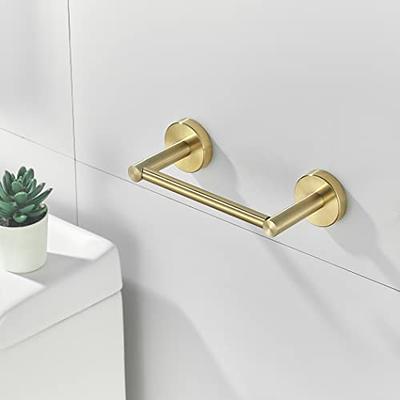 BATHSIR Brushed Gold Toilet Paper Holder & Hand Towel Holder Wall
