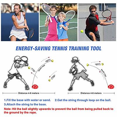 Teloon Solo Trainer Rebound Ball, Elastic with 2 String and a Portable Mesh  Bag for Self Tennis Practice Training Tool for Adults or Kids Beginners -  Yahoo Shopping