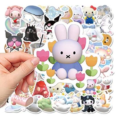 50pcs Cute Cartoon Cinnamoroll Sanrio Stickers Laptop Water Bottle Travel  Case Phone Skateboard Decor Waterproof Kawaii Decals For Womens Girls