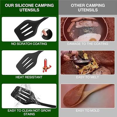 Wesqunie Camping Cookware Cooking Utensils Set - 14Pcs Camping