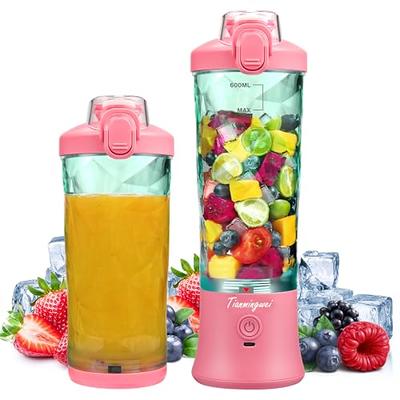 iCucina Portable Blender Fruit Mixer Rechargeable with USB Blender for  Smoothie Protein Shakes Fruit Juice Office Sports Home Travel (White)