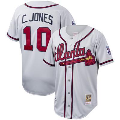 Fanatics Authentic Chipper Jones Navy Atlanta Braves Autographed Mitchell & Ness Cooperstown Collection Authentic Sleeveless Jersey