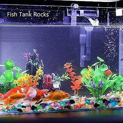 JDEFEG Decorative Stones for Crafts Diamond Shaped Luminous Stone Fish Tank  Aquarium Landscaping Luminous Stone Christmas Decoration Acrylic Resin Pink  