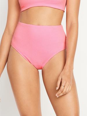 High-Waisted French-Cut Bikini Swim Bottoms