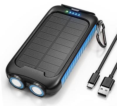 Solar Powerbank with 3x USB Port and Spotlight