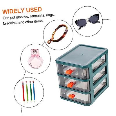 MAGICLULU 2pcs Box Drawer Storage Box Organizer Drawers Storage Clear Mini  Drawer Organizer Small Drawer Organizer Desktop Drawer Unit 4 Drawer Mini