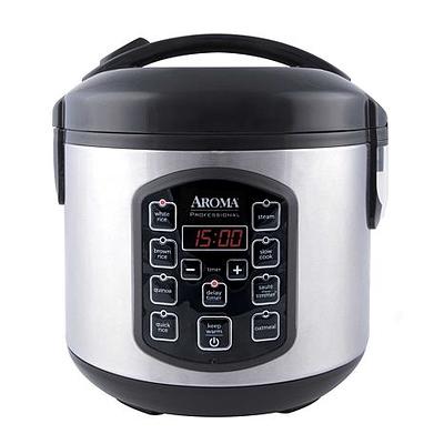 Aroma Arc-1230r 20-Cup (Cooked) Glass Lid Digital Rice Cooker - Red