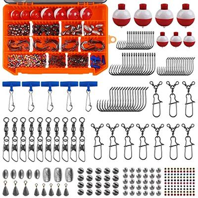 215pcs Fishing Hooks Box Kit,Including Fishing Bobbers, Assorted Fishing  Hooks, Fishing Weights,for Fishing, Beginners Fishing Equipment Starter Kit  for Trout Panfish, Hooks -  Canada