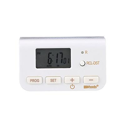 Outlet Timer Indoor, Digital Infinite Repeat Cycle Intermittent Timer Plug,  Programmable 20 ON/Off Programs Electrical Outlets, Plug-in Timer Switch  with Countdown Delay, 3 Prong/15A/1800W (1) 