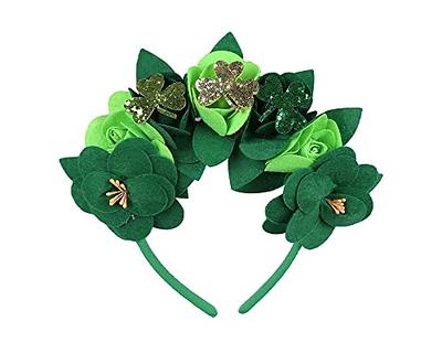  GiftExpress St. Patricks Day Shamrock Green Velvet Top