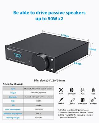 HiFi Stereo 5.1 Channel Bluetooth Power Amplifier Home Class D Digital  Audio Amp