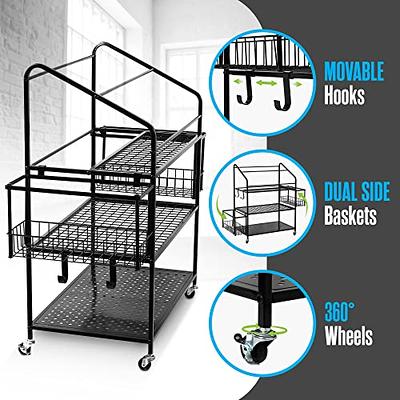  VOPEAK Metal Storage Rack for Yoga Mats, Foam Rollers and Gym  Equipment - Home Exercise and Fitness Gear Organizer : Sports & Outdoors