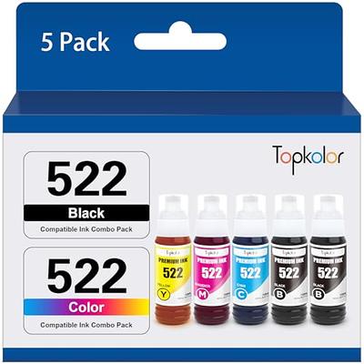 Printers Jack Compatible Epson T502 502 Refill Ink Bottle Kit for Epson  EcoTank ET-2700 ET-2750 ET-2760 ET-3700 ET-3710 ET-3750 ET-3760 ET-4760