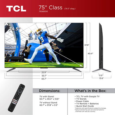 TCL 65 S Class 4K UHD HDR LED Smart TV with Google TV - 65S470G