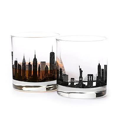 JoyJolt Gatsby 6 Whiskey Glasses - Mens Store, Made In USA