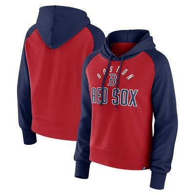 Fanatics Plus Size Navy Boston Red Sox Tri-Blend Color block Pullover Hoodie  - Macy's