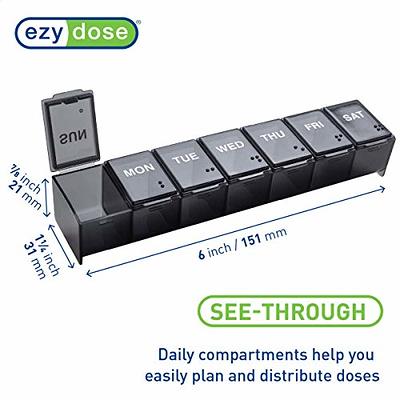 7 Day Weekly Pill Organizer by mbarc - Premium Stylish Aluminum