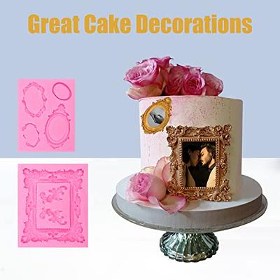 6 Pack Fondant Molds, Mini Flower Mold Butterfly Molds Leaf Mold, Rose Clay  Molds Pink Polymer Clay Molds, Non-stick Silicone Molds for Cake